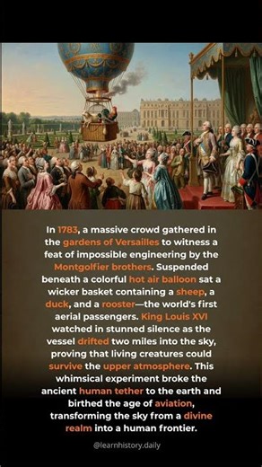 The First Pilots Were Animals. In 1783 a sheep a duck and a rooster became the first ...