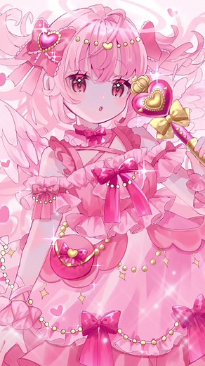 キラキラ💕✨のイラストメイキング