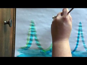 Worry Group Art Activity: Controlled Breathing Waves