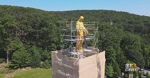 'Now she is beautiful:' Massive statue of Virgin Mary back in Maryland after year-long restoration