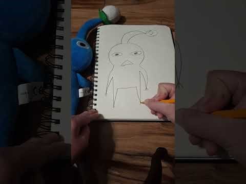 How to draw a blue Pikmin