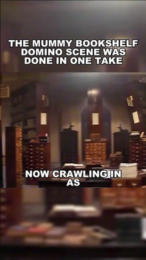 The Mummy Library Scene - Falling Bookcases