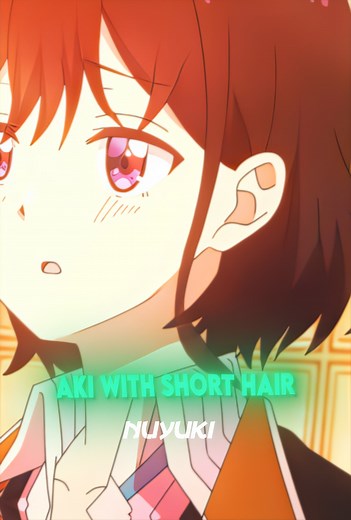 Aki Adagaki's Stunning Short Hair Transformation | Anime Girl Hairstyle