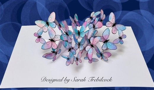 PDF and JPEG Instant Downloads to Make a Floating Butterflies Pop up Card Template, Instructions Plus 3 X Colored Butterfly Sheets - Etsy