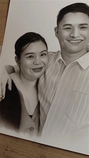 Customized Couple Portrait Drawing for Clients