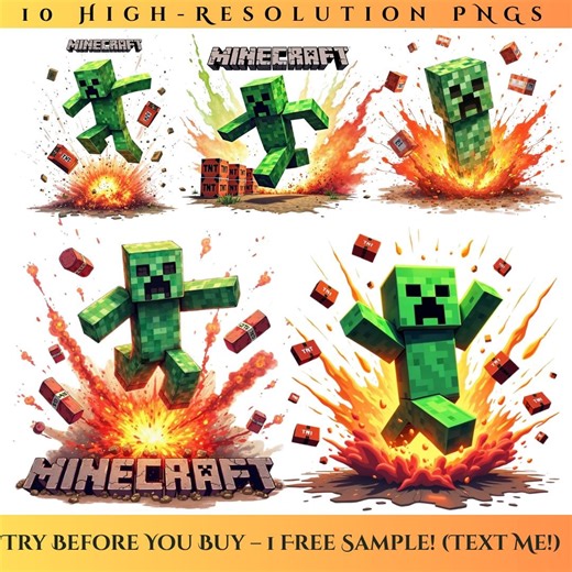 Explosive Mine Art PNG Bundle: Pixel Game Sublimation Designs (digital Download - Etsy