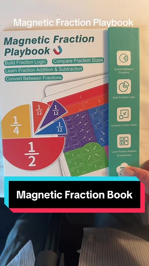 Explore Fractions Easily with the Magnetic Fraction Playbook