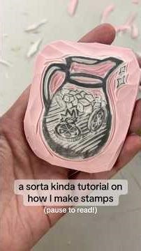 *short* tutorial on how I make my diy stamps!! #linocut #printmaking #art #diy #tutorial #crafts