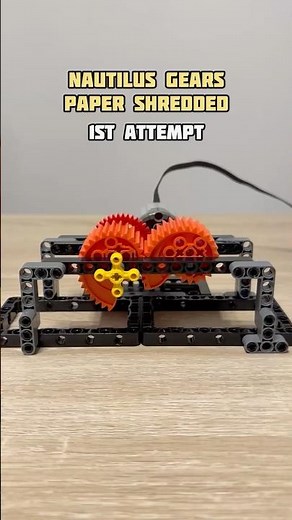 Nautilus Gears Paper Shredder Machine #lego #technic #legotechnic #mechanical #diy #shredder
