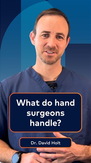 What does a hand surgeon do? In Dr. David Holt's case, it's not just...