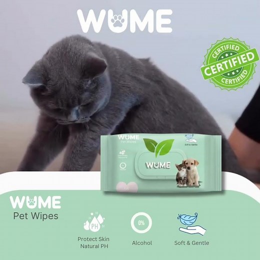 Wume Pet Wipes | Quick & Gentle Cleaning