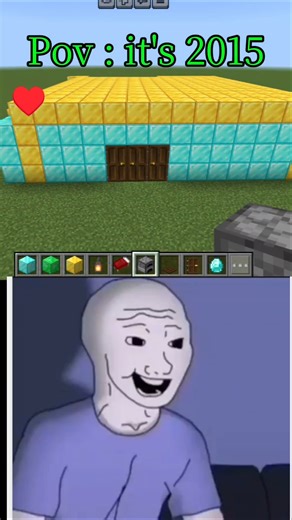 POV : it's 2015 Minecraft nostalgia 💎😭Whe life was simple 💎😭💀😂