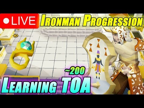 Learning TOA! | My First Ironman Raids | Live | OSRS Ironman Progression Series