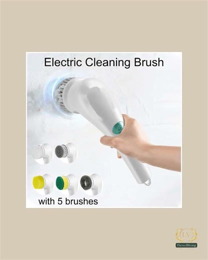 TheWellBeing™5-in-1 Electric Cleaning Brush Multifunctional Wireless Brush Window Cleaner Bathroo...