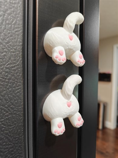 3D Printed Cat Butt & Toe Beans Magnets | Funny Cat Lover Gift, Set of 2 - Etsy