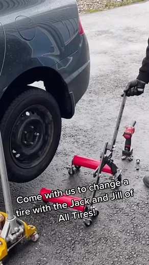 Changing your own tires can be easy, we promise! #GetJacked #CarLife #carsoftiktok #fyp #foryou