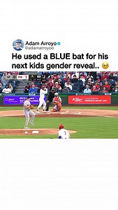 blue bat reveal.. 🥹 #baseball | Adam Arroyo
