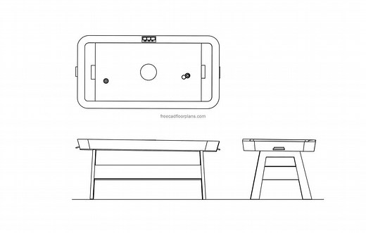 Air Hockey - Free CAD Drawings