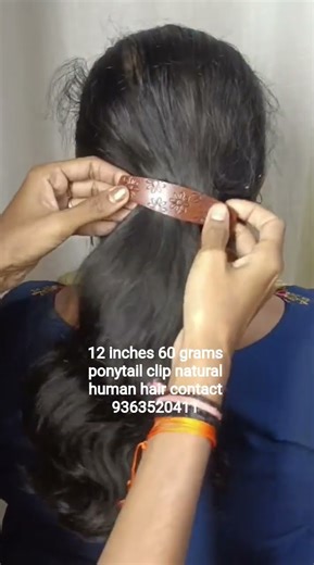 12 inches 60 grams ponytail clip natural human hair contact 9363520411 #ponytail