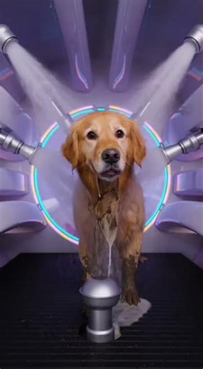 Fully automatic dog washing machine