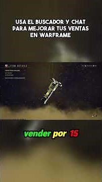 Descubre el secreto para maximizar tus ventas en Warframe 💰⚔️