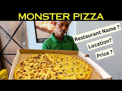MONSTER PIZZA !!! | Biggest Pizza In India | La Pinoz Monster Pizza | La Pino'z Pizza Menu Hyderabad