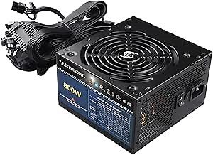 Amazon.com: 800W PSU 80 Plus Gold Standard ATX Computer Power Supply Non Modular Build-in 125MM Ultra-Quiet FDB Fan with 20+4Pin Motherboard Power for Desktop Gaming PC Server : Electronics