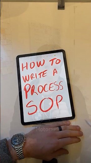 How to write a Process SOP + a GPT to do it for you