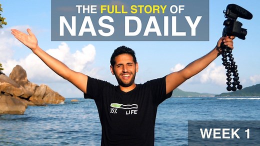 I'm back! I took a break. A 27 day break. It felt like forever. I miss being here. Now, I'm back. I wanted to summarize the journey of Nas Daily in one big video. So we made this video (I know, it's 7 minutes long). I hope you like it and I hope you can relate to it. I am excited to be embarking on the next journey. Weekly videos every Friday that are 3-5 minutes long. I want to make deeper, better videos. I'm also starting an awesome company with my best friends. You'll hear about it soon - if 