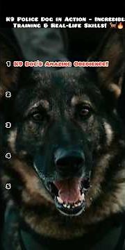K9 Police Dog in Action – Incredible Training & Real-Life Skills! 🐕🔥#PoliceK9 #DogSkills#DogShorts