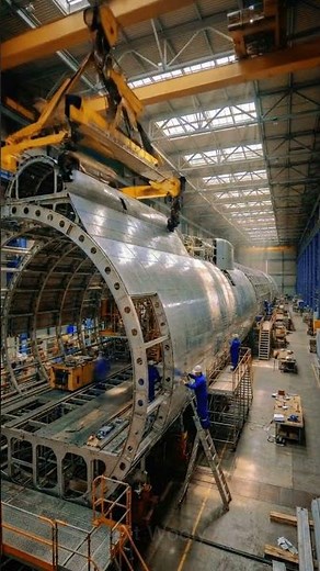 The Incredible Assembly of a Massive Cargo Aircraft ✈️ #timelapse #factory #engineering