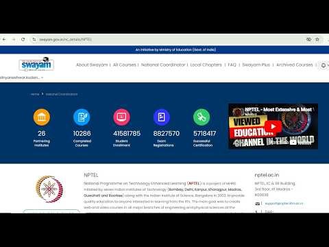 Swayam NPTEL Registration Process