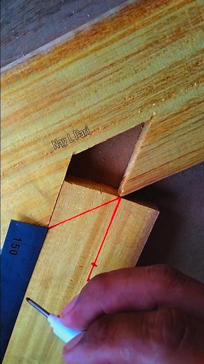 Tricks for measuring the angle position of wood #Woodworking #Creative #Skill #Diy #Carpenter | Nay L Pari