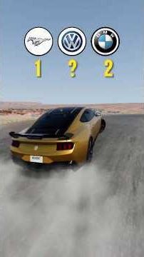 Mustang vs BMW vs Golf R - Ultimate Test! #beamng