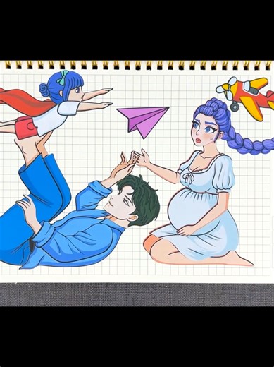 Happy Family | Kpop Demon Hunters | Sticker Book DIY #kpopdemonhunter #sajaboys #stickerbook #diy #papercraft