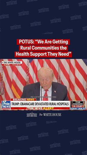 The White House on Instagram: "Quality healthcare no matter your zip code. President Trump hosts the Great, Historic Investment in Rural Health Roundtable, highlighting massive funding to all 50 states to ensure ALL AMERICANS receive quality healthcare. 🏥"