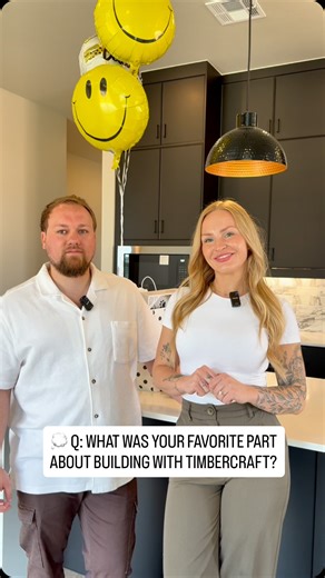 Check out what one of our recent buyers had to say about their experience building with TimberCraft! 🤩 They chose a Personalized Build — selecting the floor plan & elevation, selecting every finish, and creating features that fit their lifestyle. (Yes… including a custom dog-wash in the laundry room 🐶🚿 — video coming soon!) At TimberCraft, personalization is easy and exciting. With our in-house Design Center & Showroom, you’ll have tons of included options to choose from — no overwhelming “DI