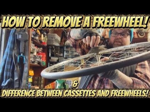 How to remove a freewheel! & the difference between cassettes and freewheels!