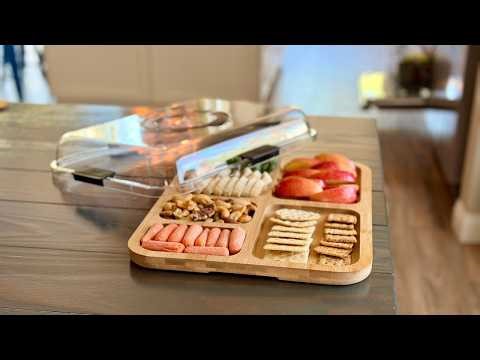 Uhosovury Bamboo Charcuterie Board Review | Clever 2-in-1 Serving Board?