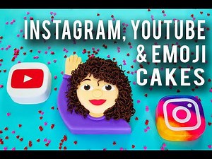How To Make SOCIAL ICON CAKES - Chocolate Icon Cakes & An Emoji That Looks Just Like ME