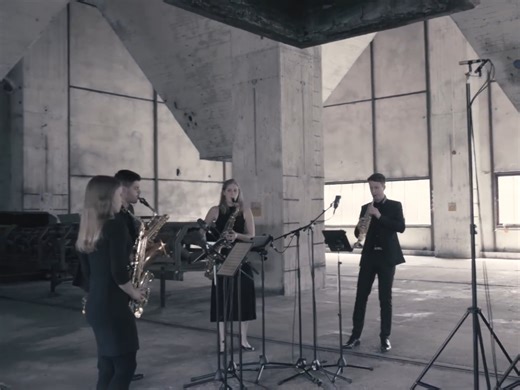 Philip Glass - Mishima Closing | Multiphonic Saxophone Quartet