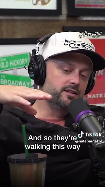 Is there a word for someone running forward but looking like they're moving backwards? #natelandpodcast #storytime #running