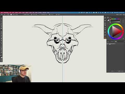 Use Symmetry Mode in Photoshop to Draw Fast!