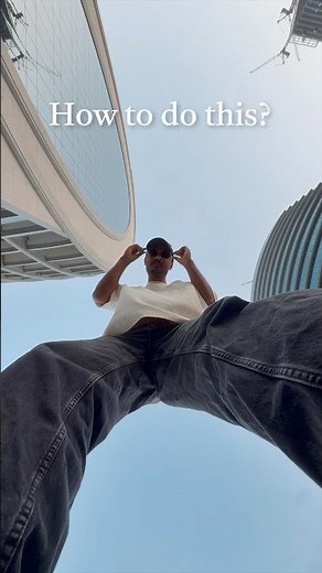 How to film yourself falling from the sky! Easy tutorial #videoediting #contentcreation #tutorial