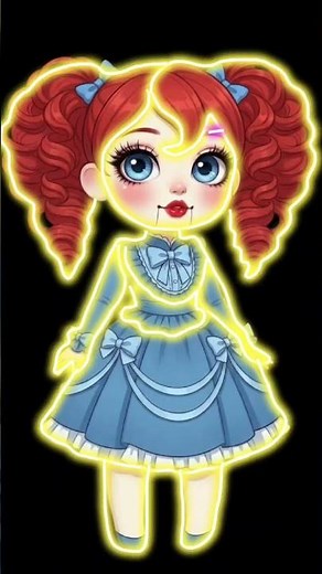 How To Draw 🫣 Poppy | Poppy Playtime #poppyplaytime #poppy #shortsfeed #horror #drawing #art #howto