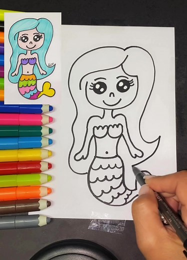 Como desenhar uma sereia: passo a passo fácil