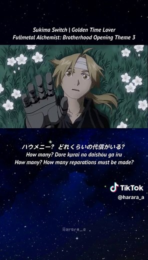Fullmetal Alchemist Brotherhood Opening 3 - Golden Time Lover