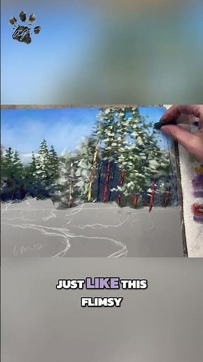 Painting Organic Broken Lines with Rolling Technique #shorts