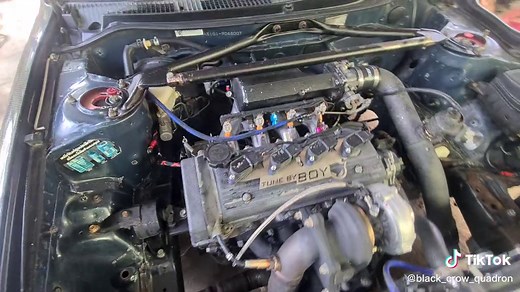 4afe turbo ประกอบเครื่องใหม่ เตรียมลงวิ่งเซอร์กิต ทีม ฝูงบินอีกาดำ #ฝูงบินอีกาดำ #ช่างคมอมยิ้ม