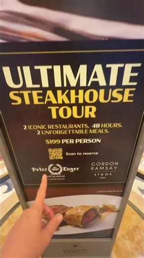 Las Vegas cheap eats alert! You can eat at both Peter Luger and Gordon Ramsay for under $200!